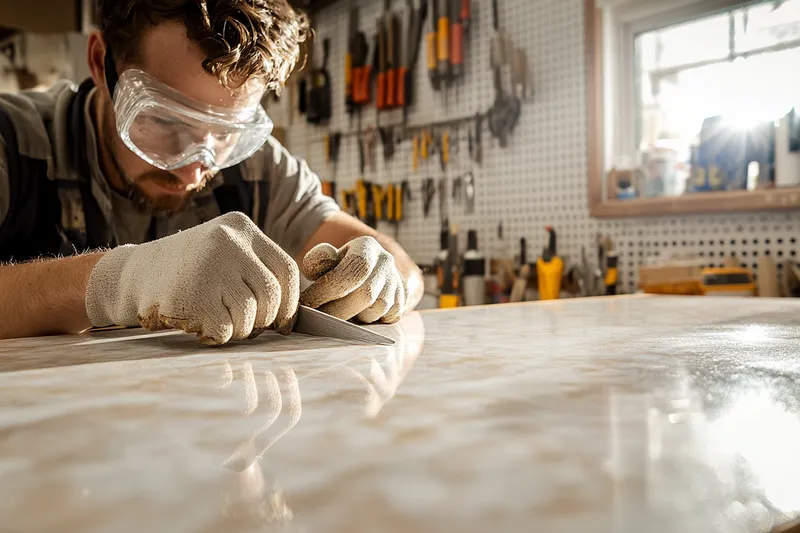 como limar sobrante de formica